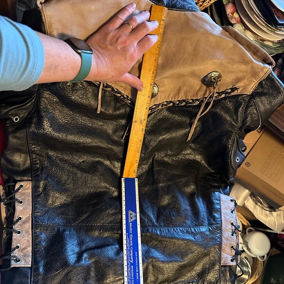 Black and Tan Leather Performance Jacket - Picture 15 of 16